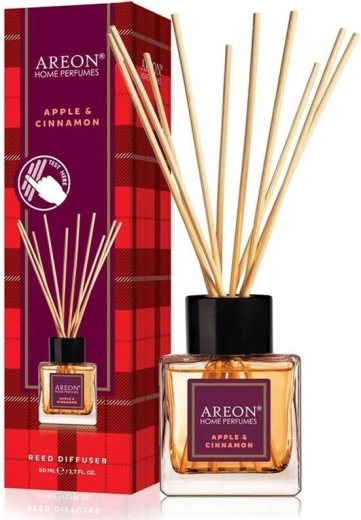 Areon AH diffuseur à bâtonnets pomme et cannelle 50 ml