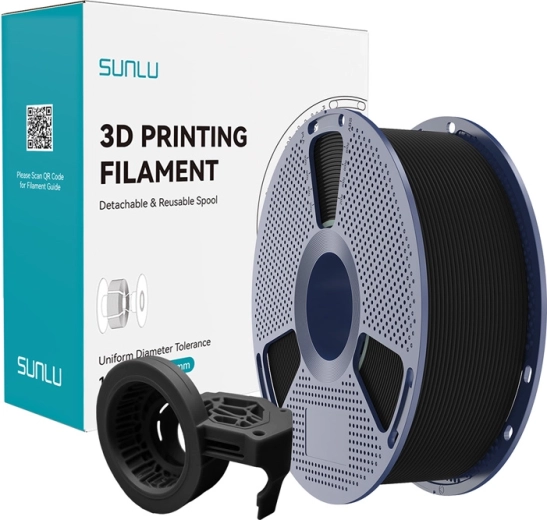 Filament mat haute vitesse Sunlu PETG – Noir