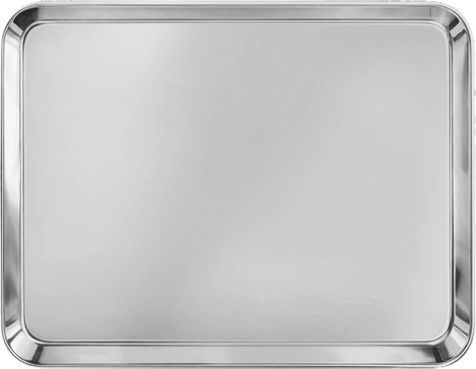 Plateau de service en acier inoxydable 26,7 × 20,5 cm