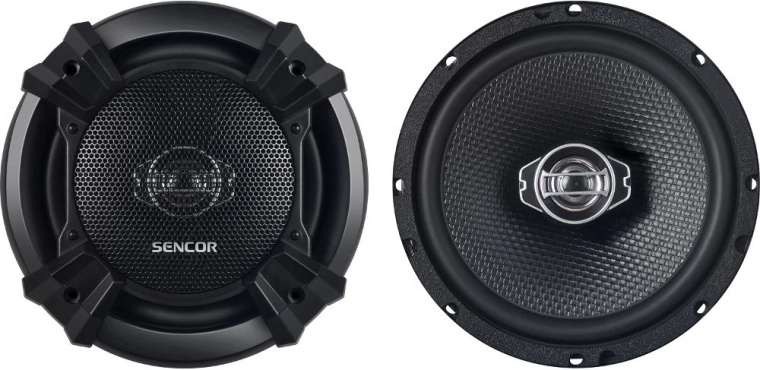 Haut-parleurs coaxiaux 2 voies pour voiture Sencor, 16,5 cm