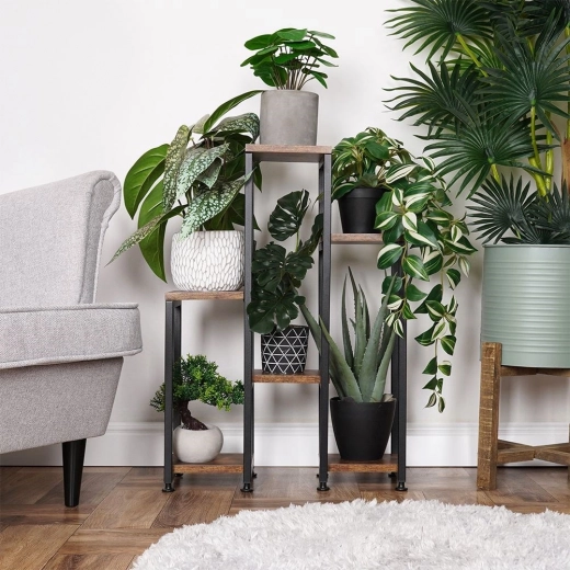 Cascade à plusieurs niveaux pour 6 pots de fleurs