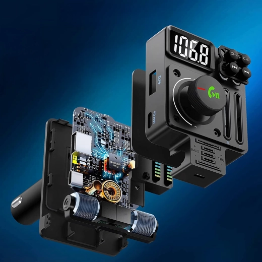 Transmetteur FM Bluetooth pour voiture avec PD 30 W