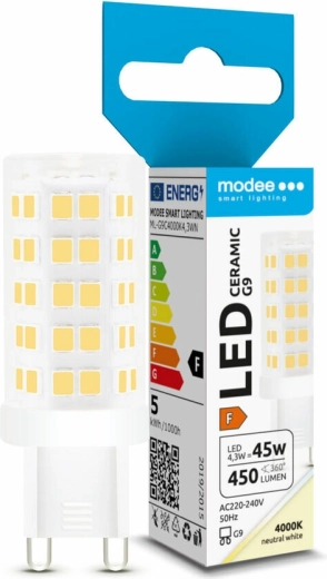 Ampoule LED G9 4,3 W blanc neutre Modee Lighting