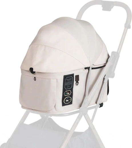 FIKAGO capote et housse pour poussette FTG2 Creamy Cloud