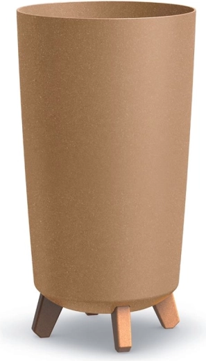 Cache-pot sur pieds Gracia Tubus Slim Eco Wood 24 cm naturo