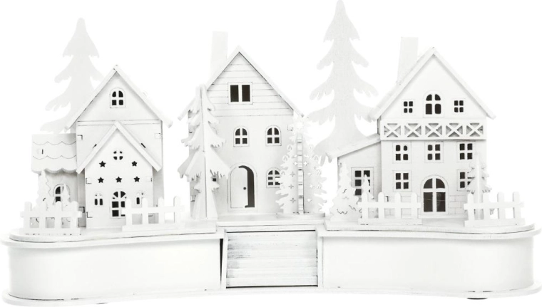 Délicate décoration de Noël en bois