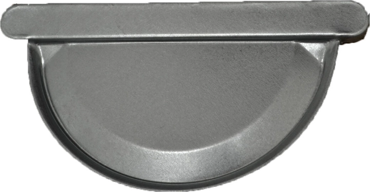 Embout de gouttière 330 mm galvanisé