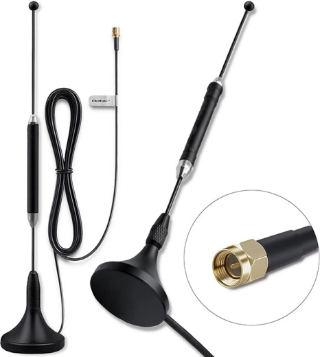 Antenne 4G LTE avec base magnétique 5 dBi, omnidirectionnelle, 600–2700 MHz, SMA, 3 m