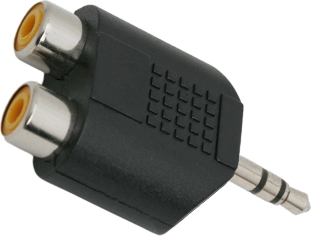 Adaptateur stéréo 2 prises RCA vers fiche jack 3,5 mm
