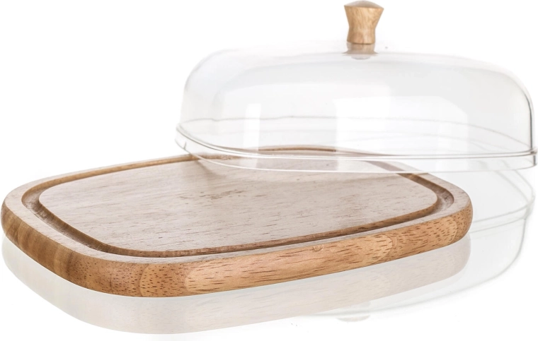 Plateau en bois naturel avec rainure de sécurité