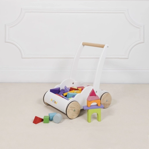 Un jouet et un chariot de rangement tout-en-un