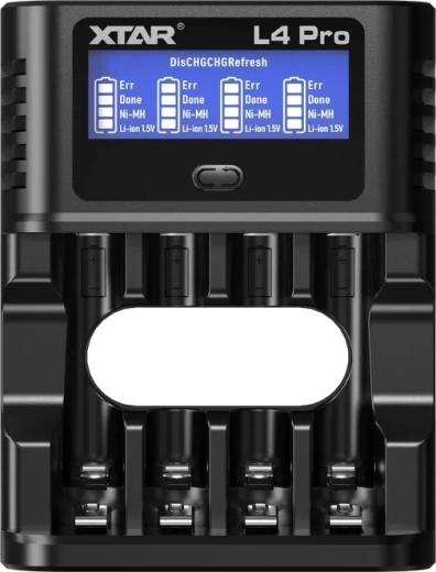 XTAR L4 Pro chargeur intelligent d’accumulateurs Li-ion et Ni-MH