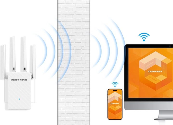Vitesse jusqu’à 300 Mb/s sur la bande 2,4 GHz