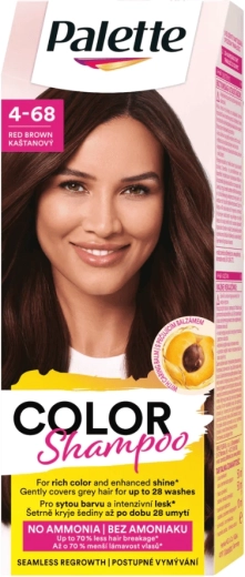 Palette Color Shampoo 4-68 châtain 50 ml