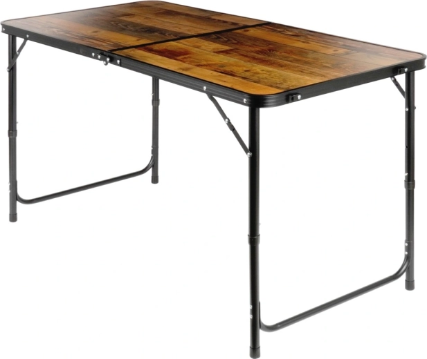 Plateau résistant effet bois et cadre en aluminium
