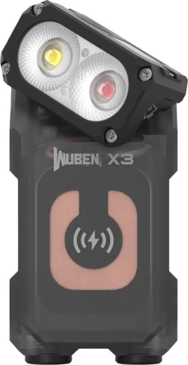 Tête rotative à 180° et aimant pour travail mains libres