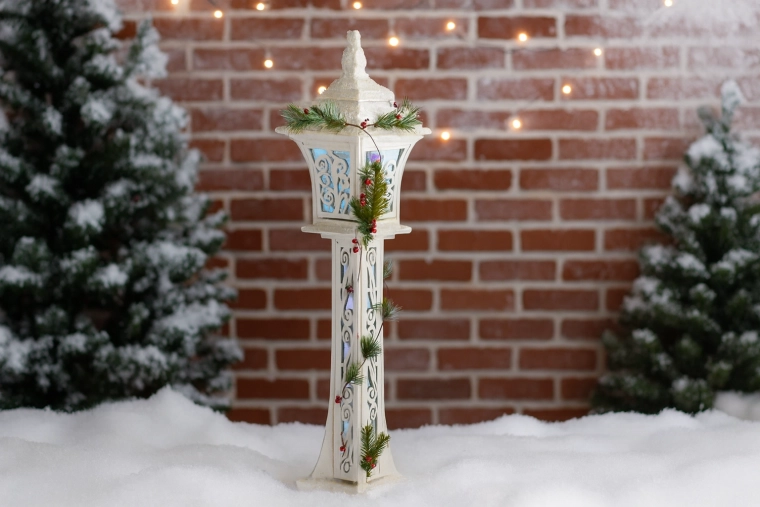Décoration de Noël richement ornée