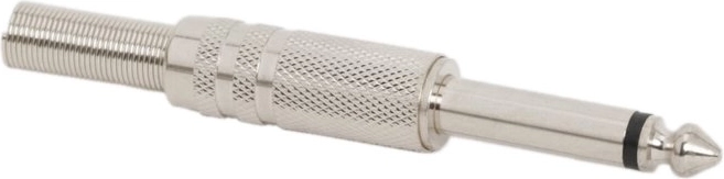 Fiche jack mono 6,3 mm métallique
