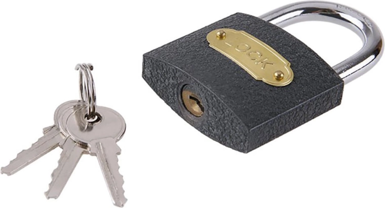 Cadenas classique de 50 mm avec 3 clés