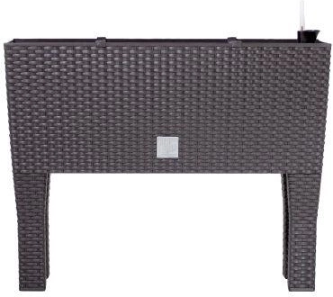 Jardinière Rato Case High brun foncé 60 × 25 × 46 cm avec système d’arrosage
