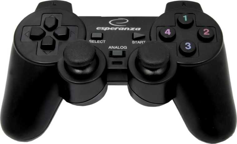 Manette filaire ESPERANZA pour ordinateur – noire