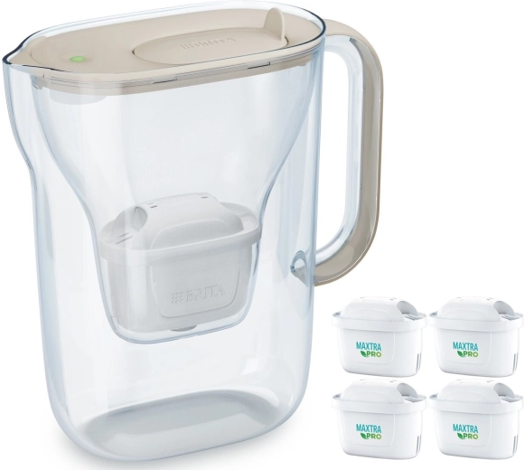 Carafe filtrante Style Essential 2,4 l avec 4 filtres, sable