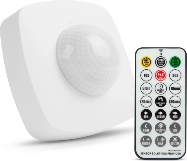 Détecteur de mouvement avec télécommande 360° IP65
