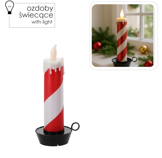 Lumière chaude et vacillante sans flamme