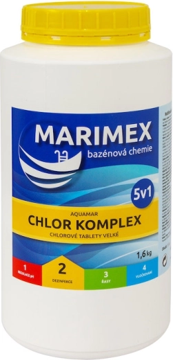 Marimex komplex 5v1 comprimés multifonctions pour piscine 1,6 kg