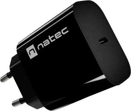 Chargeur secteur Natec Ribera USB‑C 20 W noir