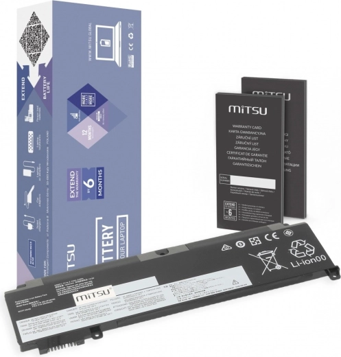 Batterie MITSU pour Lenovo ThinkPad T460s et T470s 2140 mAh (24 Wh)