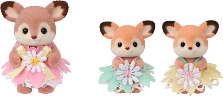 Figurines douces avec tenues détaillées