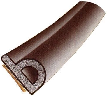 Joint de fenêtre EPDM profil P 9 × 5,5 mm brun 6 m Trelleborg