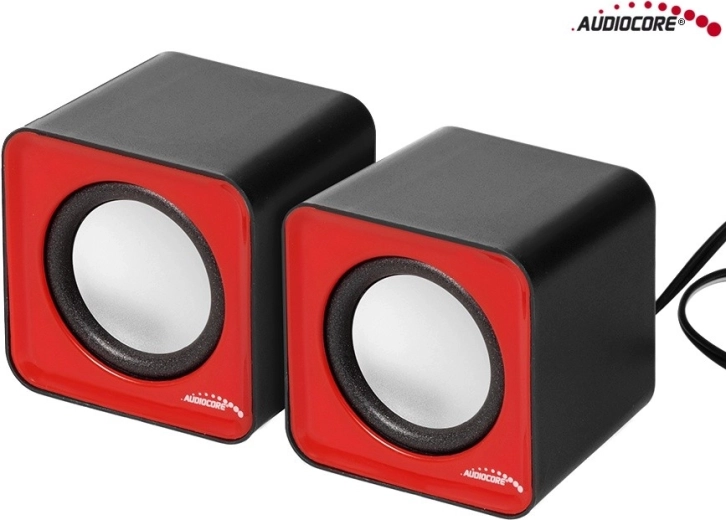 Haut-parleurs pour ordinateur Audiocore AC870R 6 W USB (argent-noir)