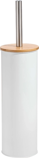 Brosse WC avec support et couvercle en bambou