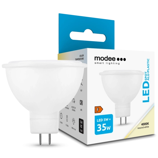 Ampoule LED GU5.3/MR16 5 W blanc neutre 4000 K – Modee Lighting