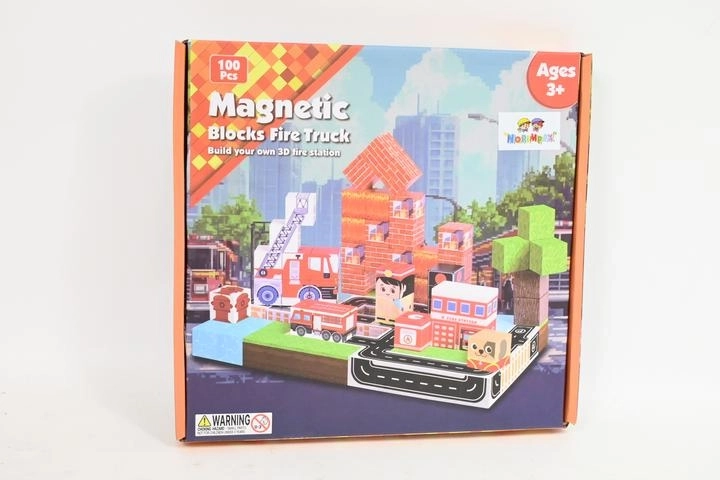 Cubes de construction magnétiques – cubes, 100 pièces