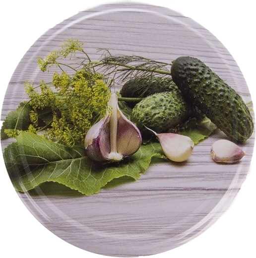 Motif cornichon pour spécialités au vinaigre