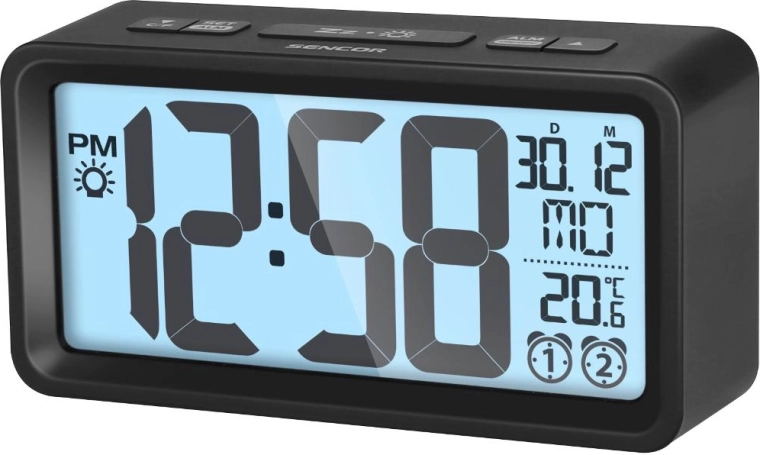 Réveil numérique Sencor avec thermomètre