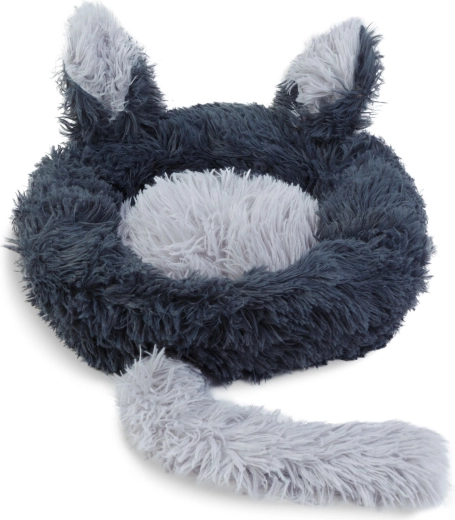 Panier rond pour chats 40 cm noir