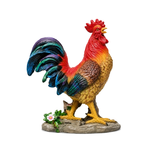 Figurine décorative de coq pour crèche de Noël, 41 cm