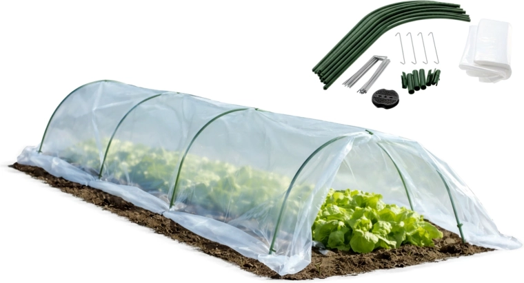 Mini serre de jardin tunnel 1,8 × 10 m GARDENLINE