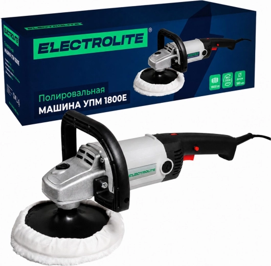 Polisseuse électrique universelle pour voiture 1800 W, 180 mm, réglage de vitesse 600–3000 tr/min