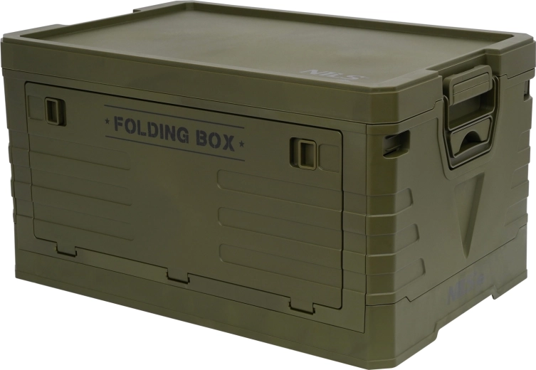 Boîte de rangement pliable avec couvercle 50 l NILS Camp verte