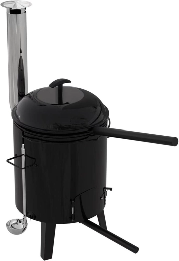 Ensemble de chaudron avec foyer intégré 16 l