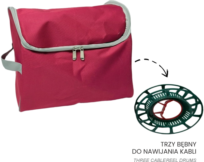 Organisateur pour éclairage de Noël avec trois bobines 29 × 26 × 29 cm