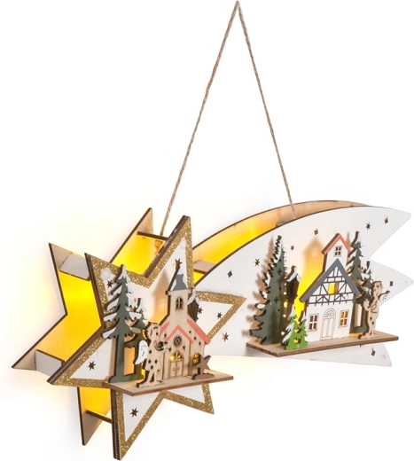 Lumière chaude pour une atmosphère de Noël chaleureuse
