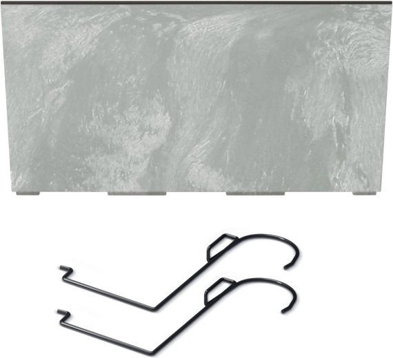 Jardinière URBI Case effet béton W avec crochets et insert 39,5 cm – couleur béton