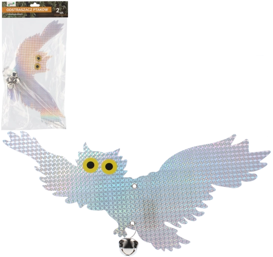 Lot de 2 répulsifs pour oiseaux avec clochette