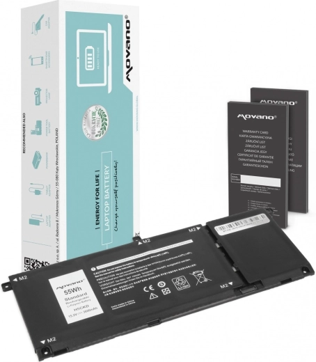 Batterie Movano pour Dell Inspiron 5400/5401/5402/5406/5501/5508 3600 mAh 55 Wh